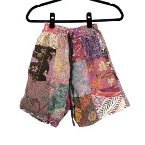 Boho Festival Patchwork Shorts